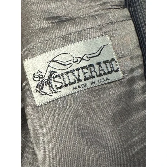Silverado Mens Grey Western Blazer Vintage Suit Coat Size XL Made in USA‎ 44R